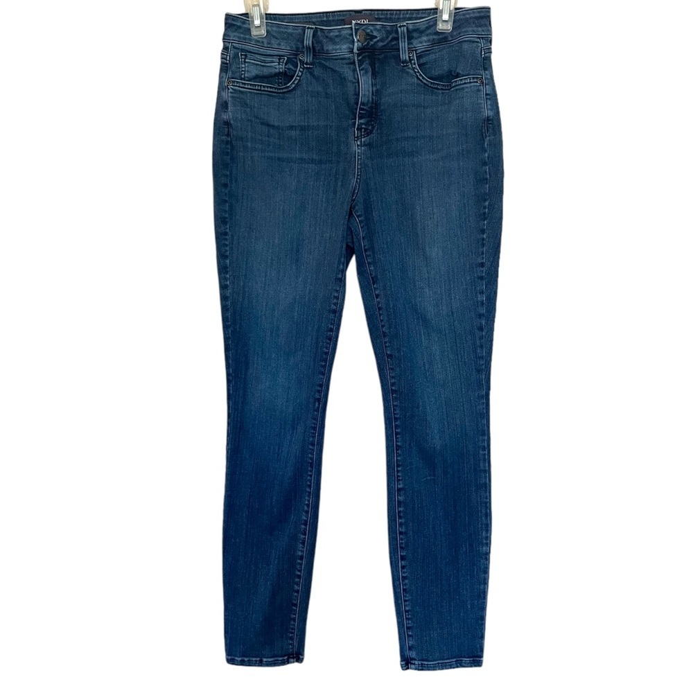 NYDJ Lift Tuck Technology Ami Skinny Stretch Jeans Bernal Wash Blue Denim Women